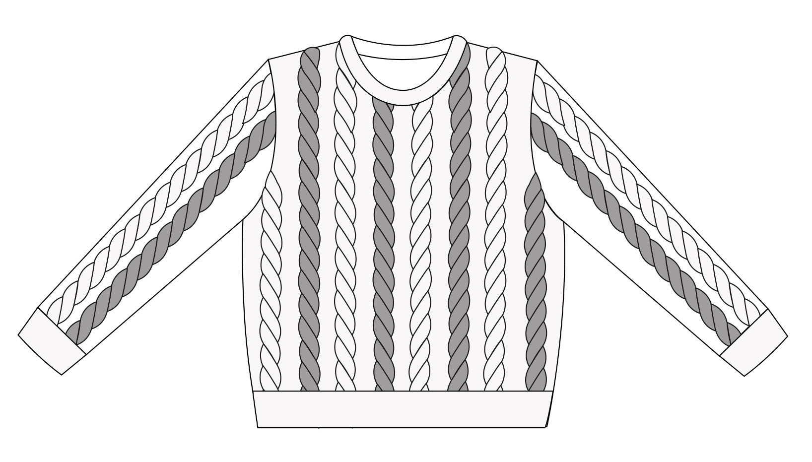 1636x931 Wool School 2013 The Scottish Story Everything Looks Rosie - Jumper Sketch