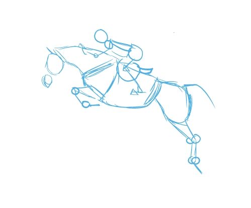 499x414 Live Laugh Ride How To Draw A Jumping Horse Drawing And - Jumping Horse Sketch