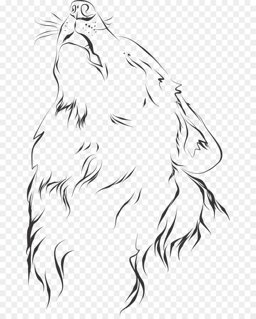 900x1120 Gray Wolf Line Art Drawing The Jungle Book Sketch - Jungle Book Sketch