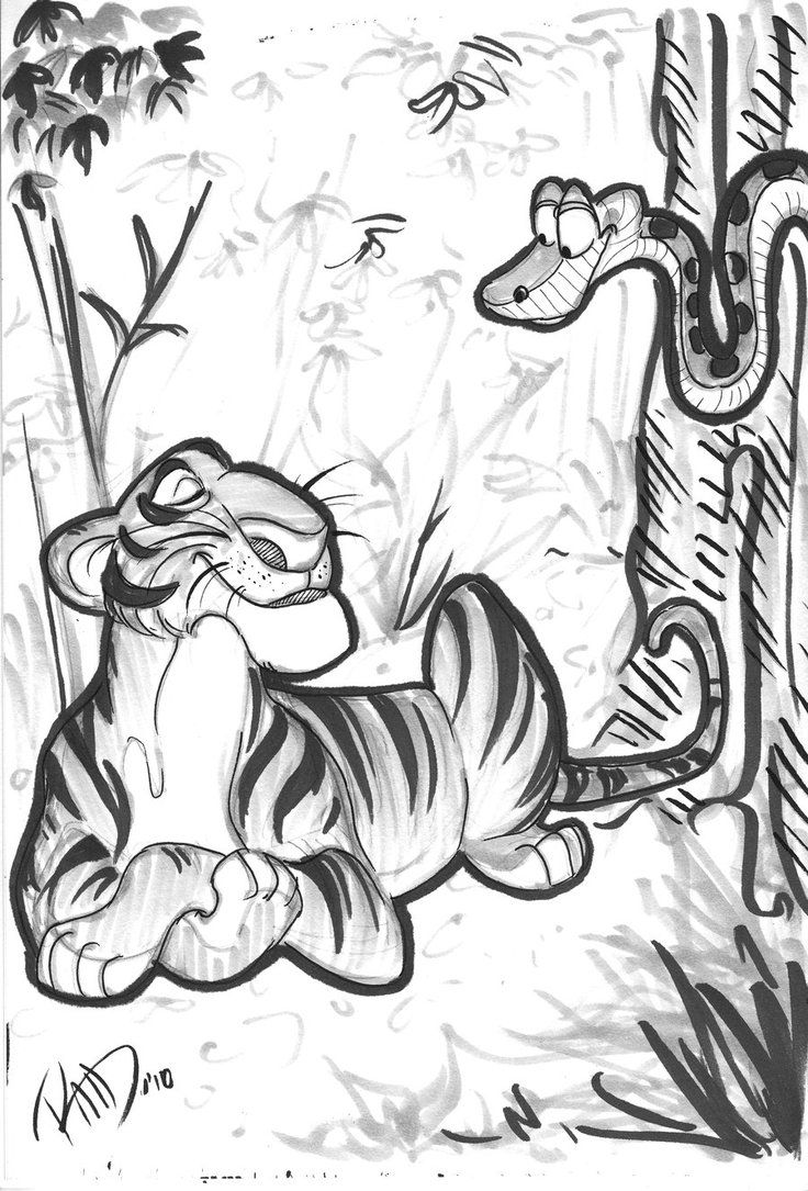 736x1085 Jungle Book Sketch By Albell The Jungle Book - Jungle Book Sketch