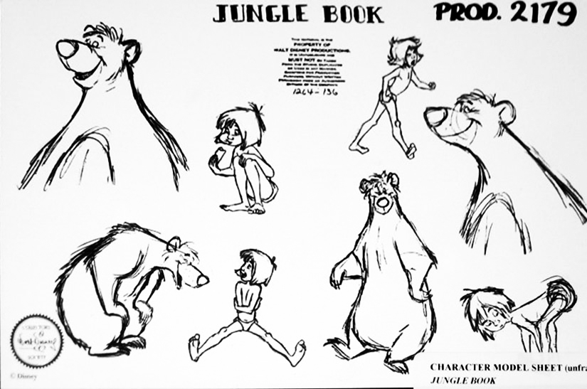 825x547 The Jungle Book (1967) - Jungle Book Sketch