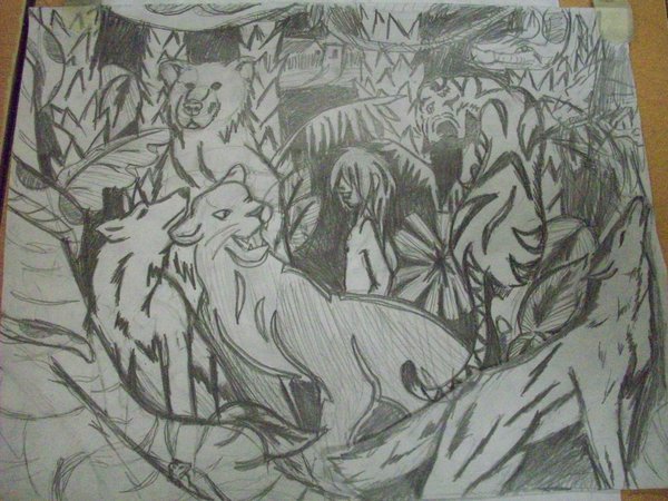 600x450 The Jungle Book Sketch By Ratty08 - Jungle Book Sketch