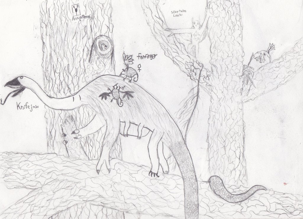 1024x738 Jungle Scene By Archipithecus - Jungle Scene Sketch