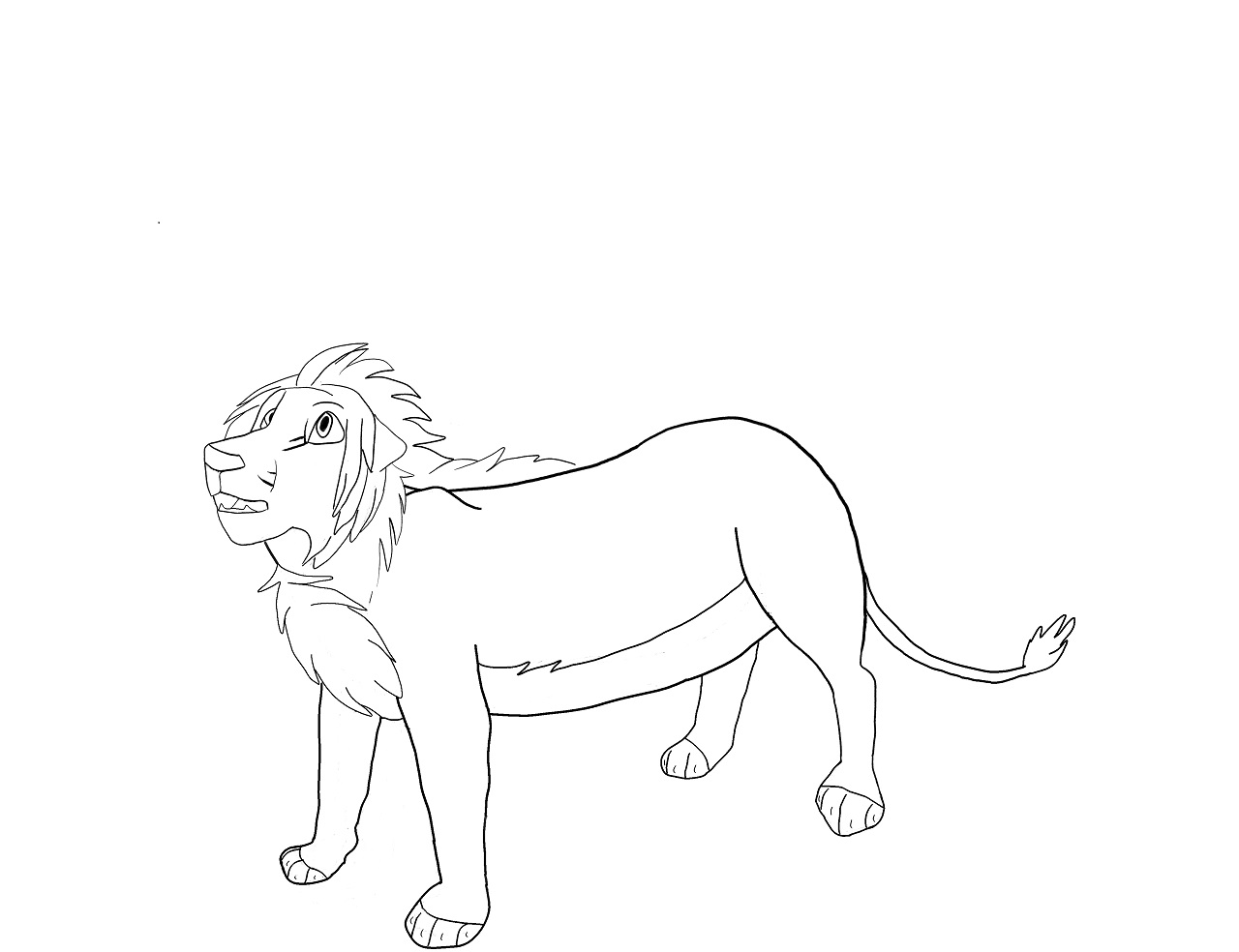 1280x984 Kubwa In The Jungle - Jungle Sketch