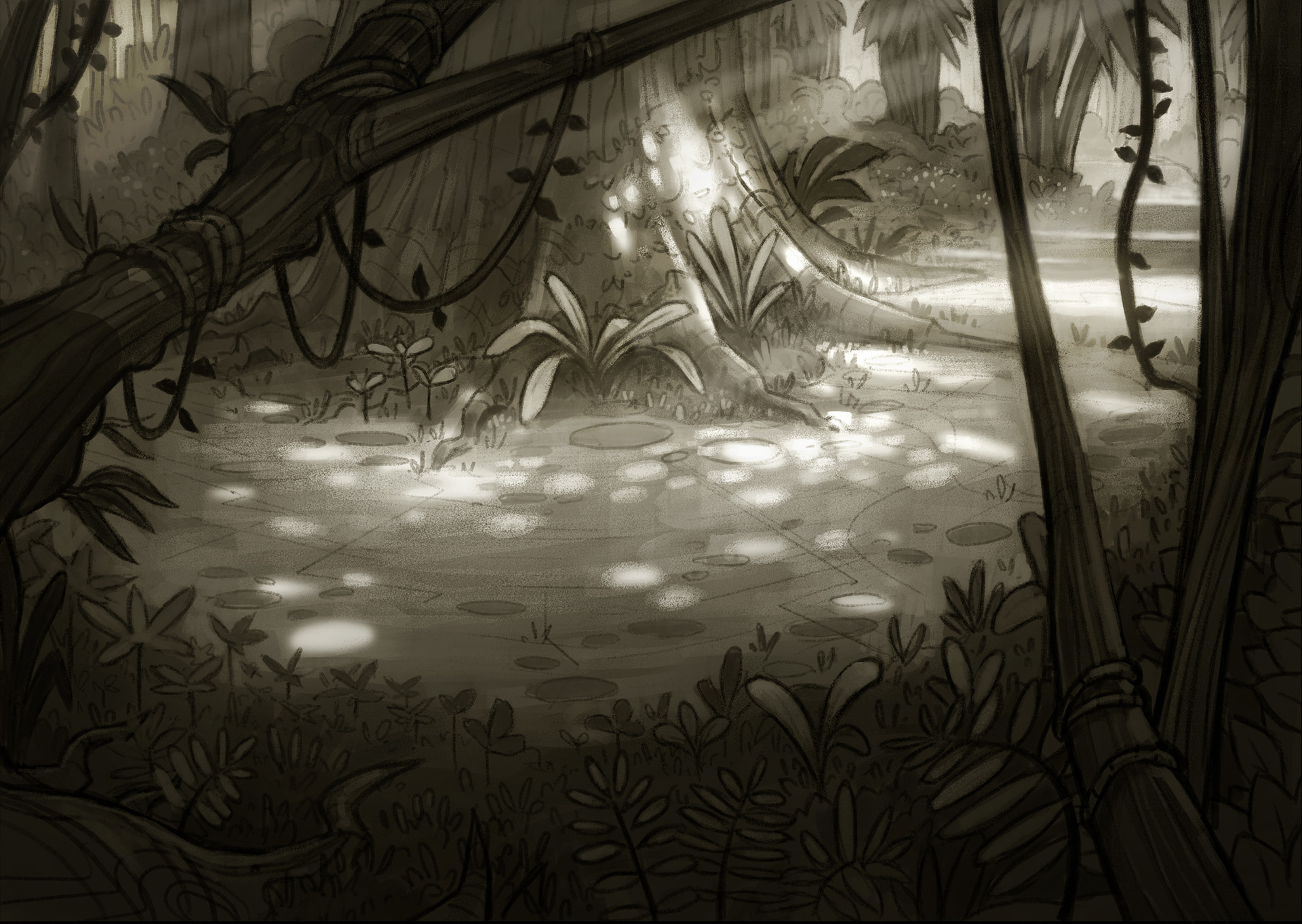 1920x1363 Patrick Horan - Jungle Sketch