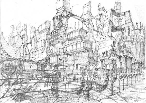 600x422 Urban Jungle On Student Show - Jungle Sketch