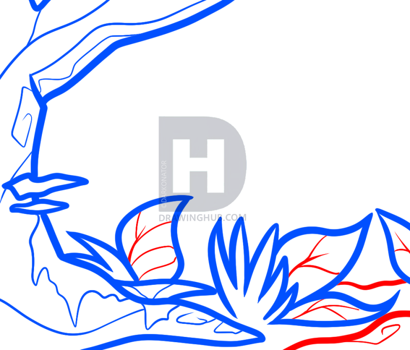 843x720 How To Draw A Jungle For Kids, Step By Step, Drawing Guide, By - Jungle Sketch For Kids