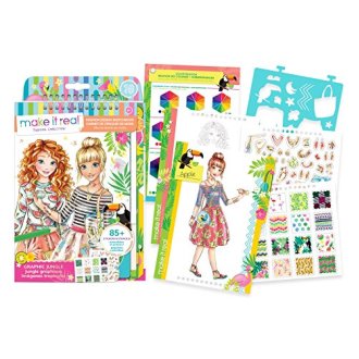 330x330 Fashion Design Graphic Jungle Sketch Book And Stickers Craft For - Jungle Sketch For Kids
