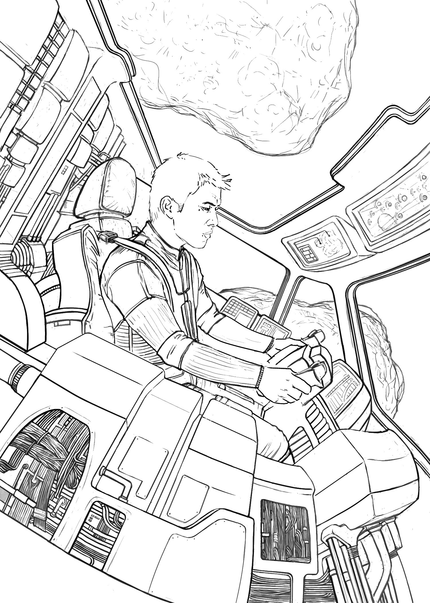 1500x2100 Junk Diver Sketch Art Of Eric J. Carter - Junk Sketch