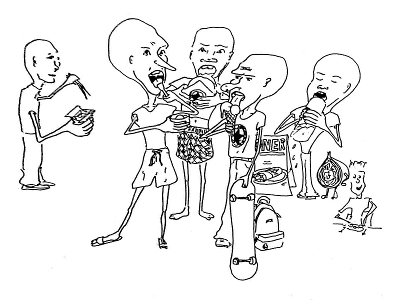 800x600 Junk Food Sketch By Agnes - Junk Sketch