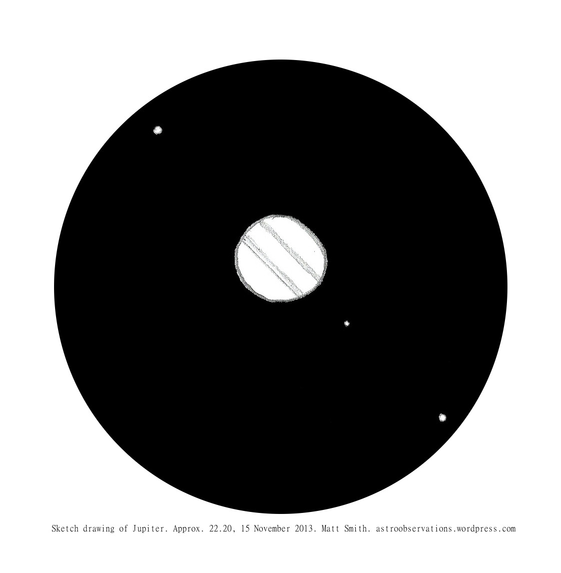 1121x1145 Jupiter A First Time Sketch Astro Observations - Jupiter Sketch