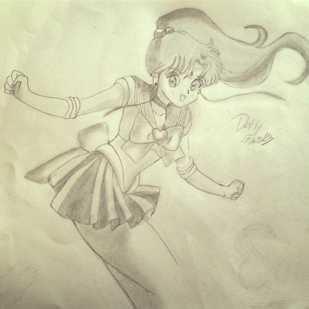 612x612 Sailor Jupiter Sketch By Dolly M00n - Jupiter Sketch