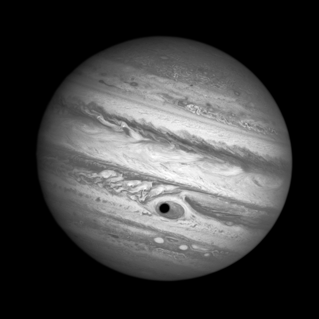 1102x1102 Spooky Shadow Gives Jupiter A Giant Eye Nasa - Jupiter Sketch