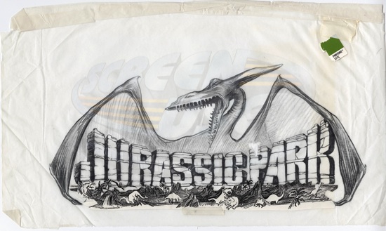 550x329 Jurassic Park Logo Design Sketch - Jurassic Park Sketch