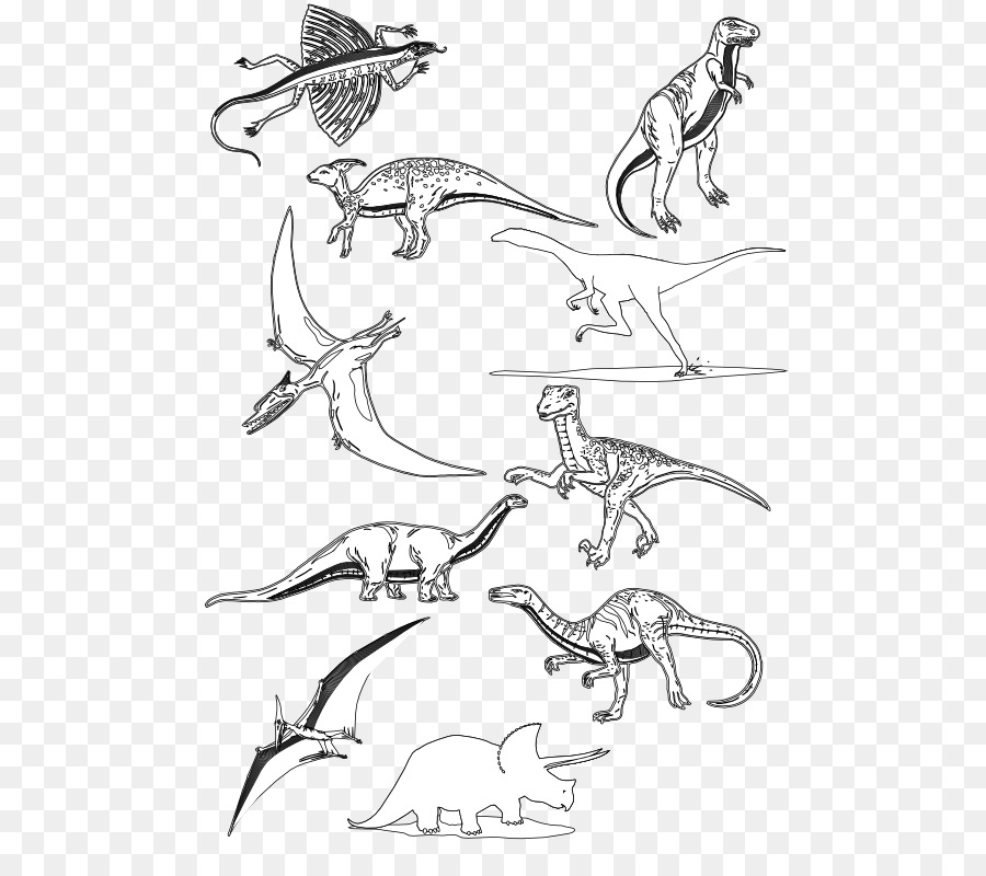 900x800 Sketch Line Art Clip Art Illustration Drawing - Jurassic World Sketch