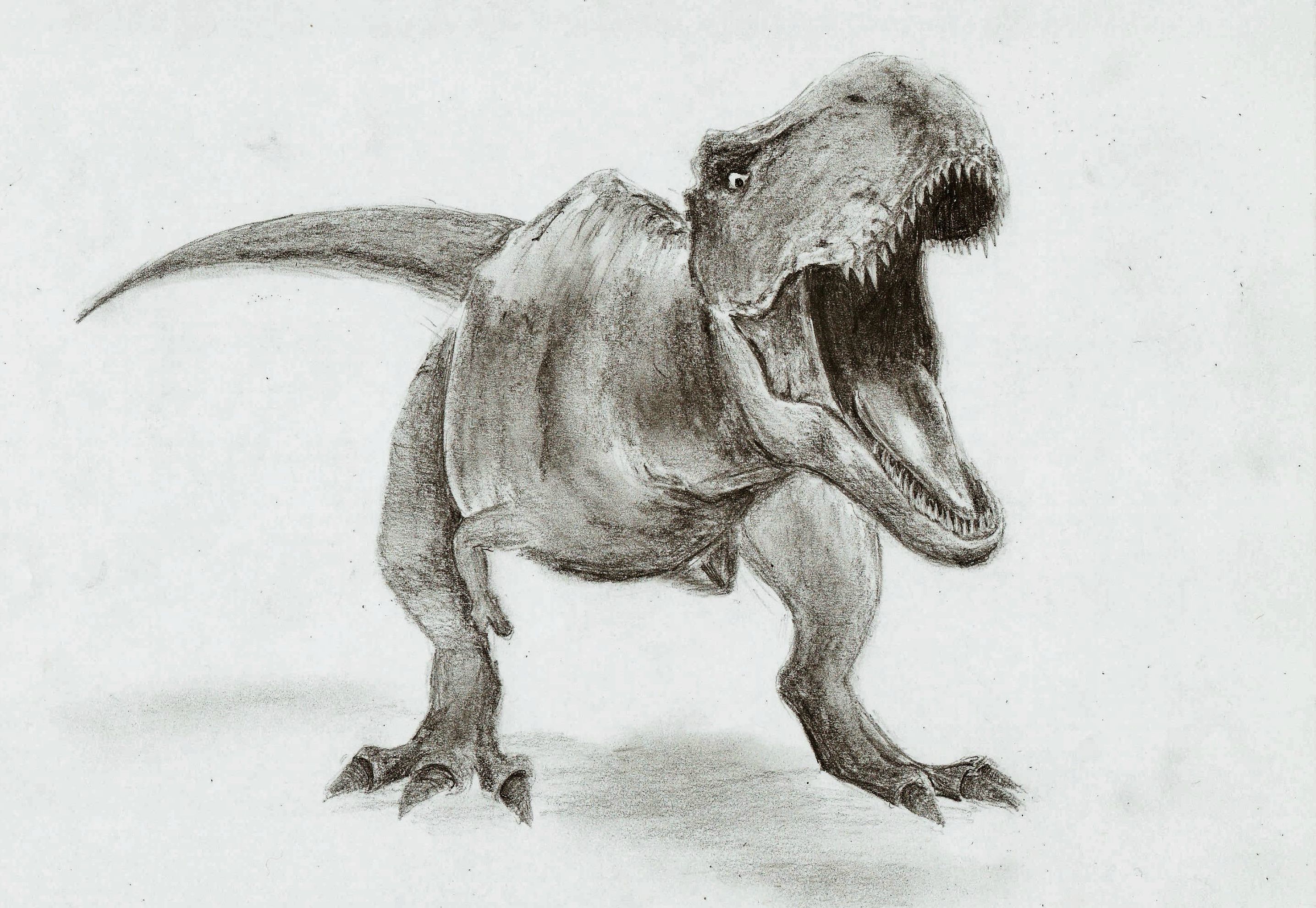 2871x1982 Drew My Favorite Part From Jurassic World! [Spoilers] Jurassicpark - Jurassic World Sketch