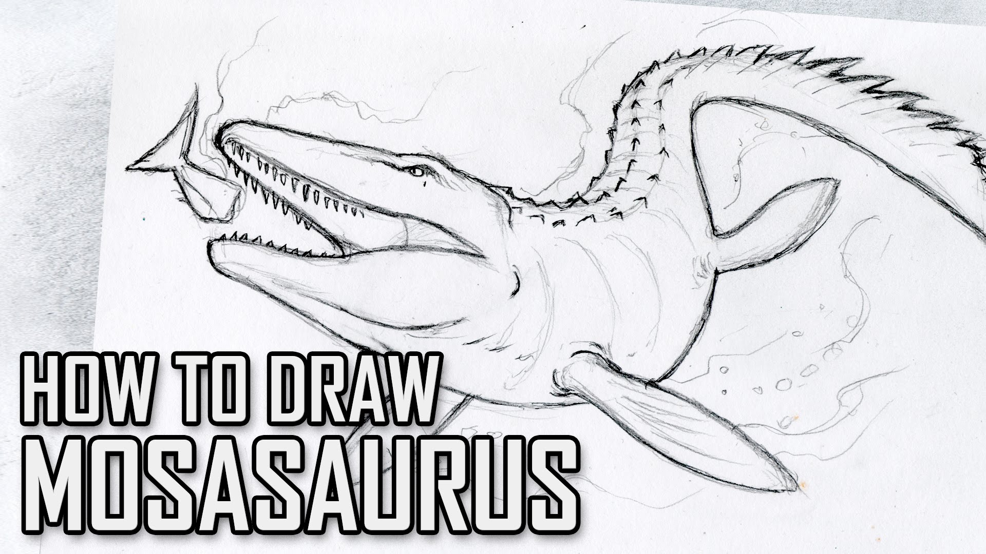 Мозазавр нарисовать мир Юрского периода