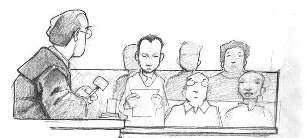 628x285 Jury Sketch By Maxhierro - Jury Sketch