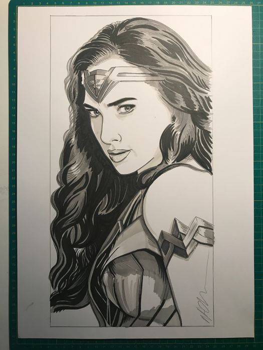 525x700 Wonder Woman - Justice League Sketch