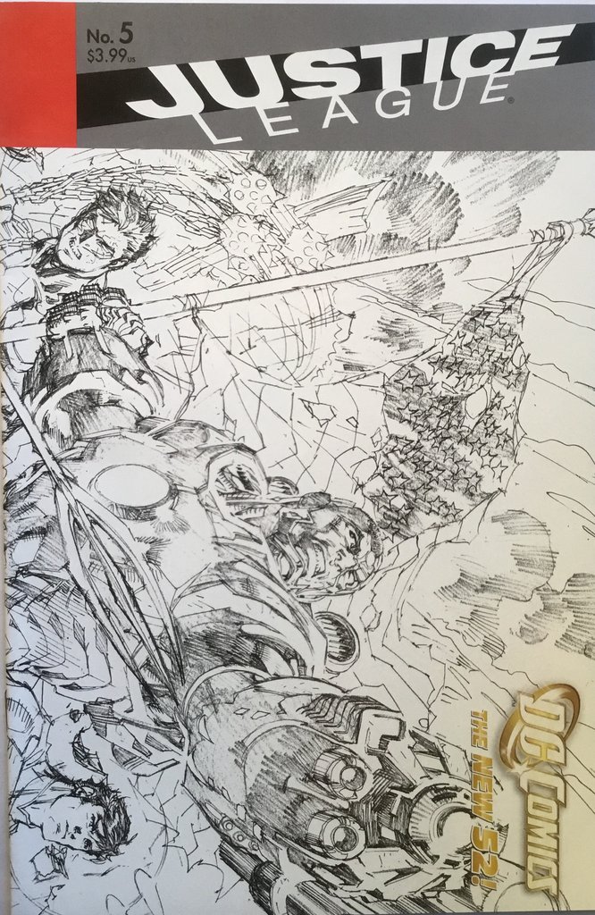 666x1024 Justice League (The New 52) - Justice League Sketch