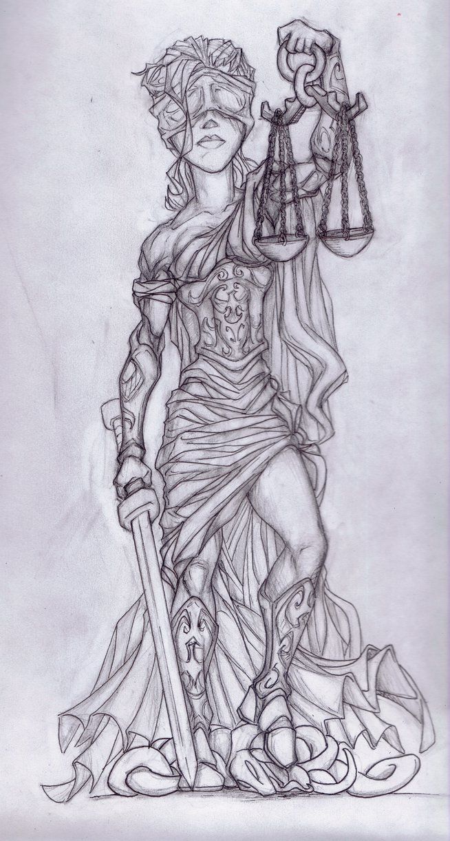 654x1222 Lady Justice Sketch By On @ - Justice Sketch