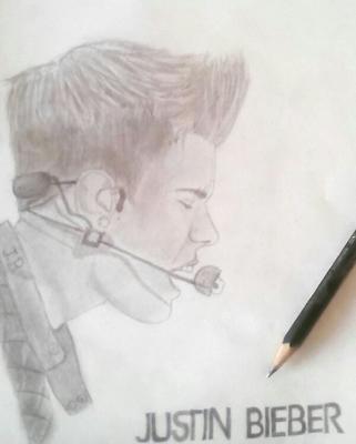 321x400 Justin Bieber - Justin Bieber Sketch