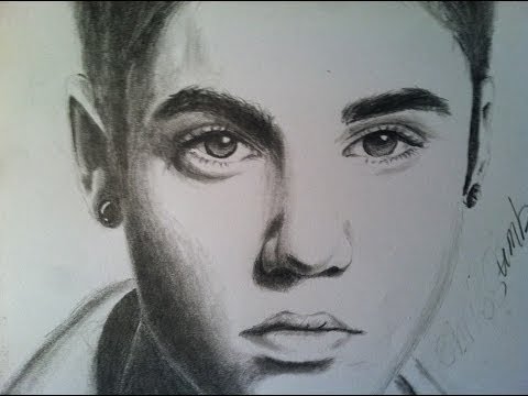 480x360 How To Draw Justin Bieber (Using Pencil) - Justin Sketch