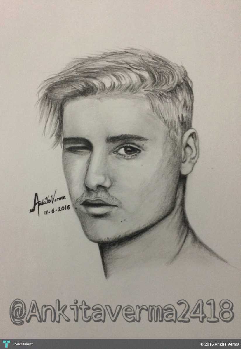 825x1194 Justin Bieber Touchtalent - Justin Sketch