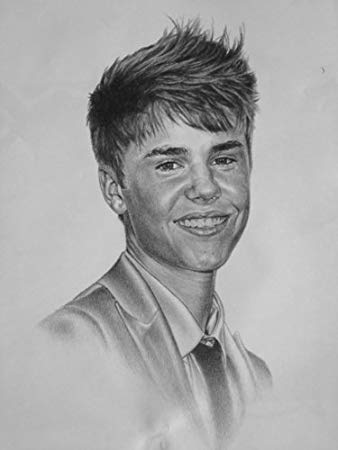 338x450 Justin Bieber Original Sketch Prints - Justin Sketch