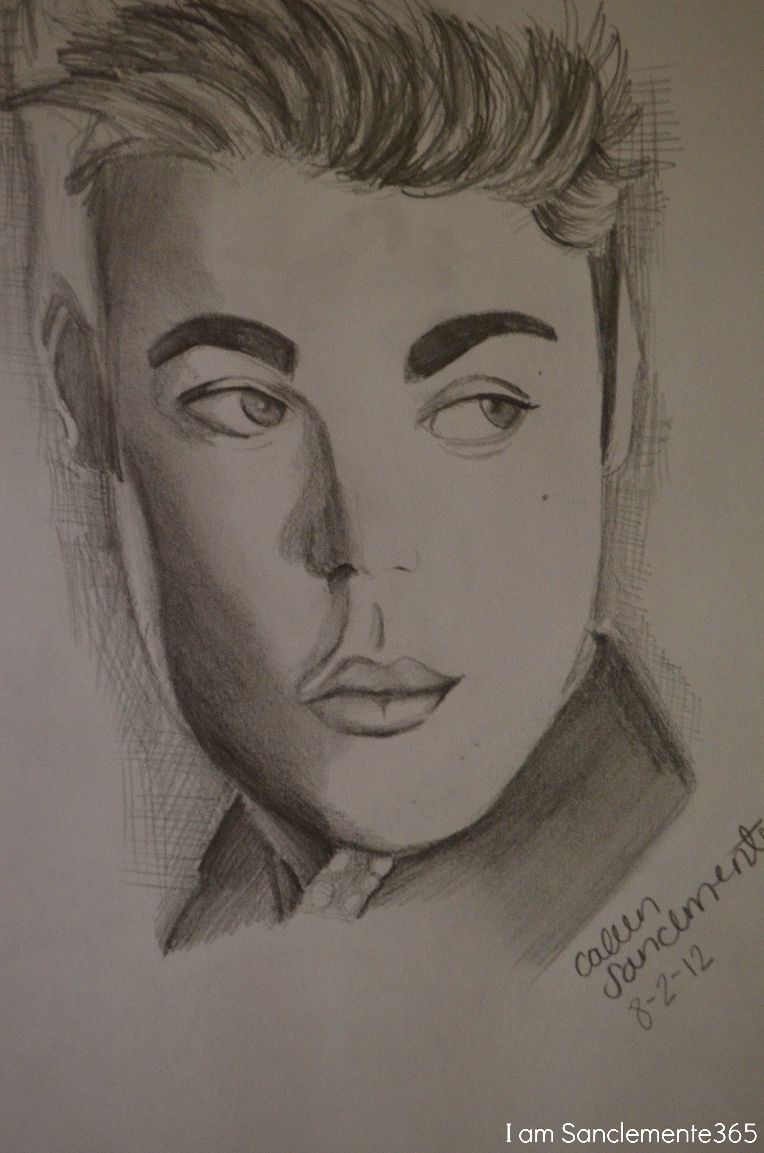 2448x3696 Day 103 Justin Bieber Sketch I Drew Lamonamelba - Justin Sketch