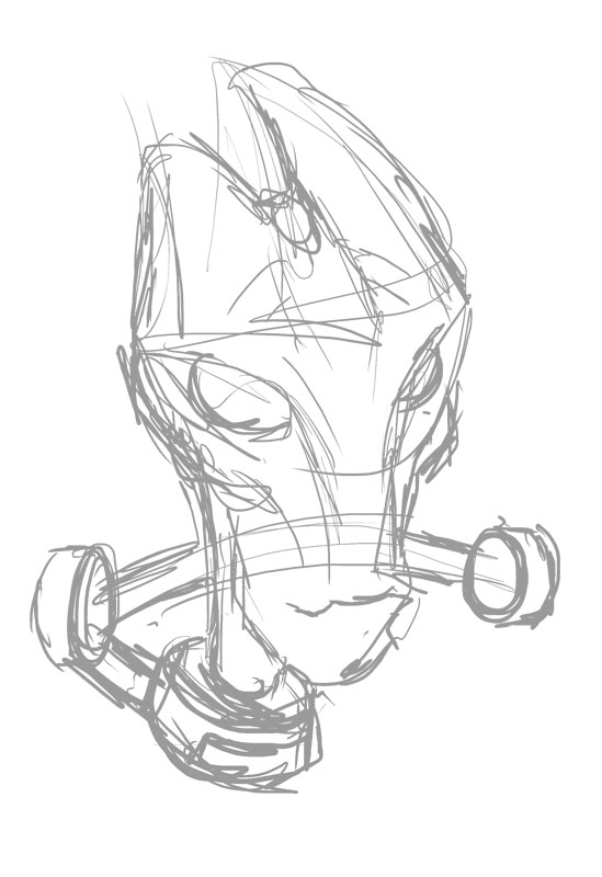 549x800 Mordin Solus From Mass Effect Sketch K Michael Russell - K Sketch