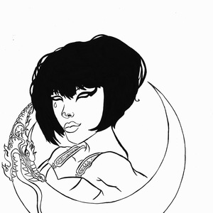 300x300 Kabuki Original Drawing Gnossienne Online Store Powered By - Kabuki Sketch