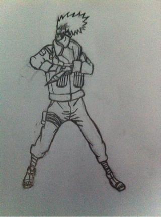 320x429 Just An Incomplete Sketch Of Kakashi Hatake That I Was To Lazy To - Kakashi Hatake Sketch