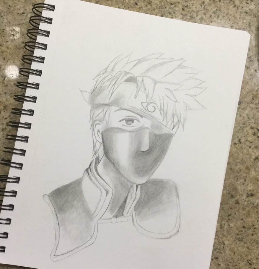877x910 Kakashi Hatake (Sketch) By Falsedream - Kakashi Hatake Sketch