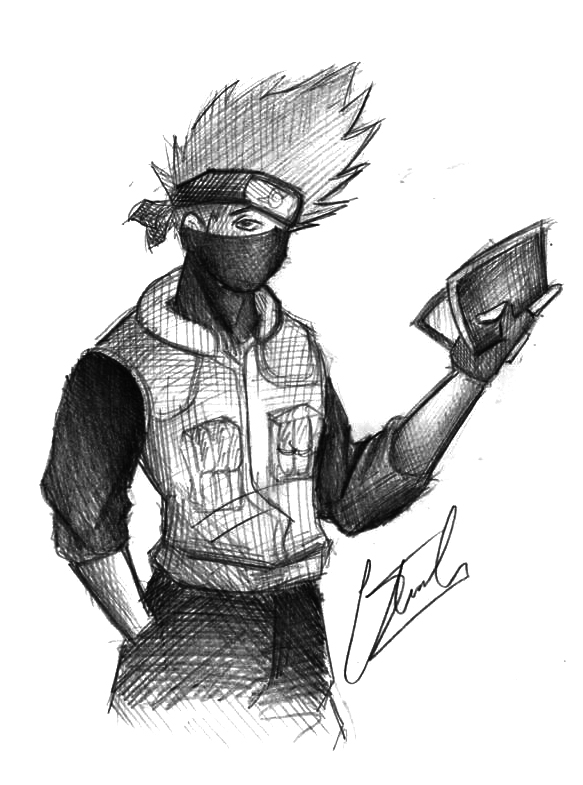 583x785 Kakashi Hatake Sketch By Qukai415 - Kakashi Hatake Sketch