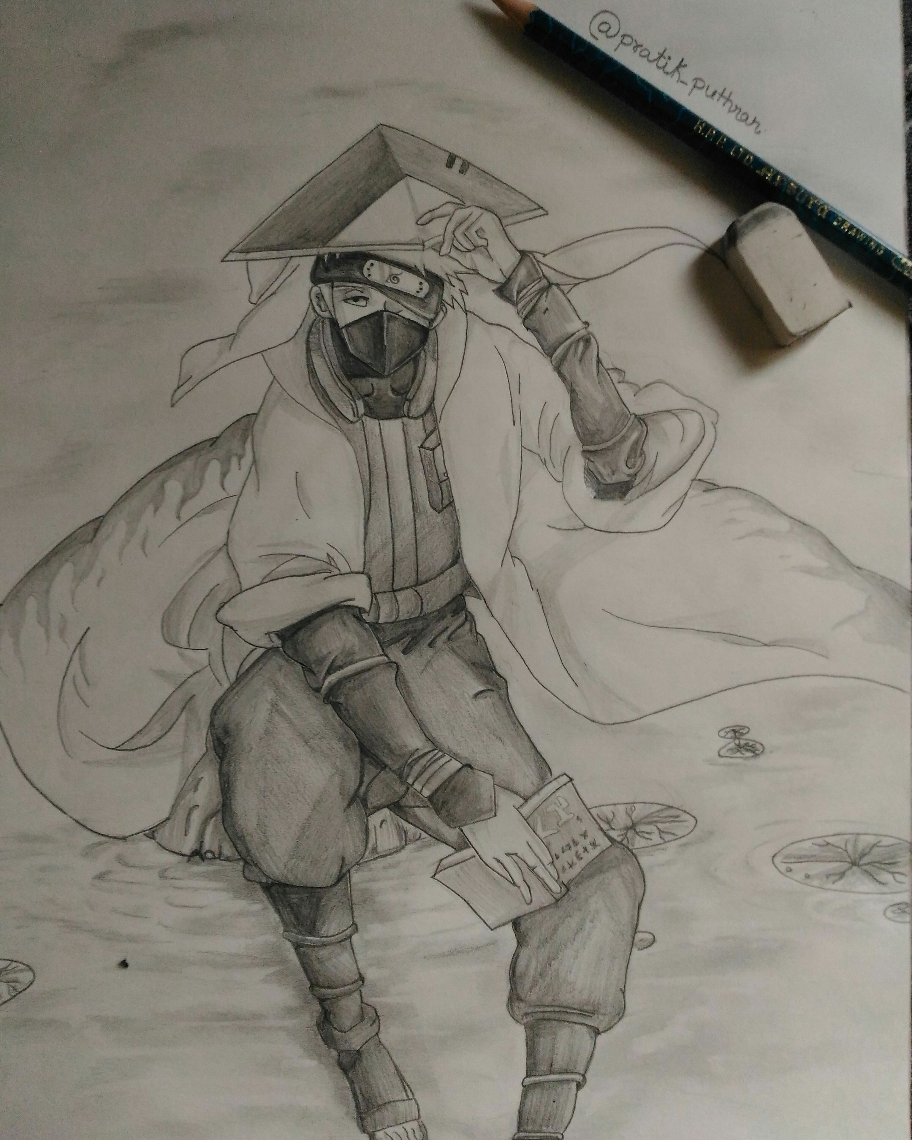 3072x3840 My Quick Sketch Challenge Follow My Steps (Character Kakashi - Kakashi Hatake Sketch