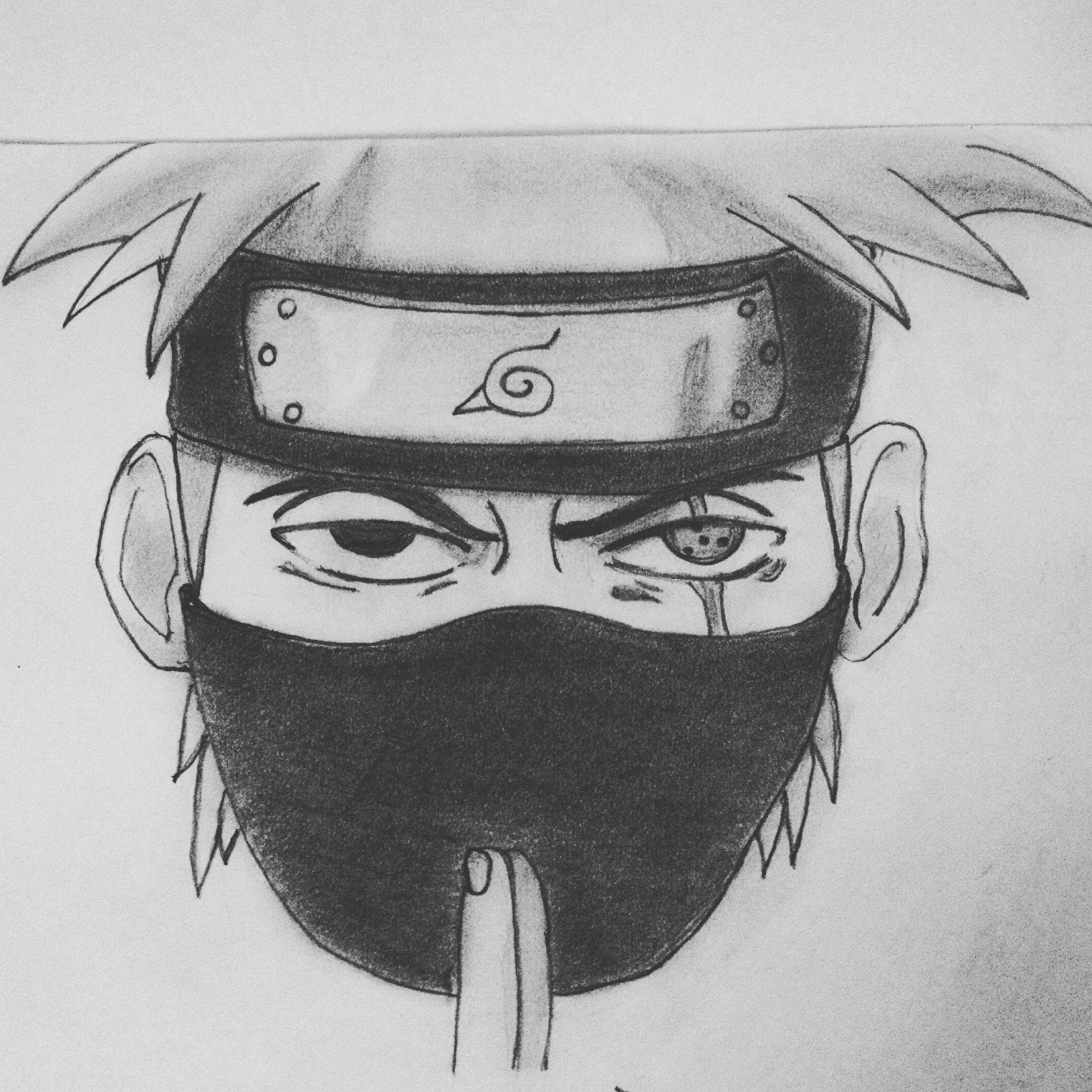 Kakashi Hatake Sketch at PaintingValley.com | Explore collection of ...