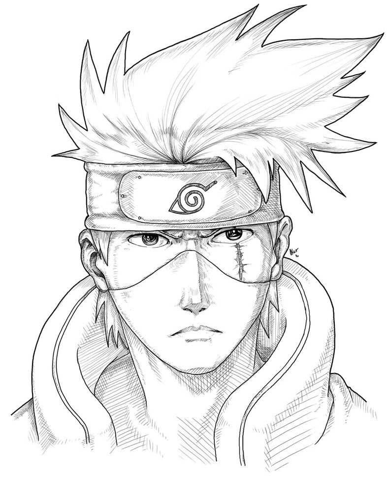 Kakashi Sketch at PaintingValley.com | Explore collection of Kakashi Sketch