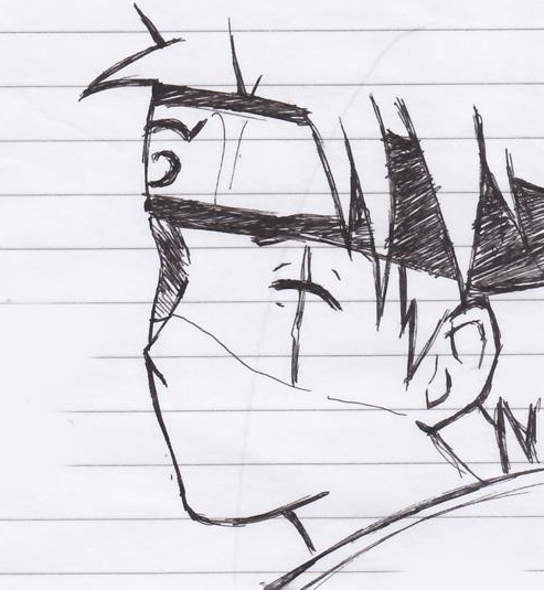 493x535 Kakashi Sketch By Misunderstoodpotato - Kakashi Sketch