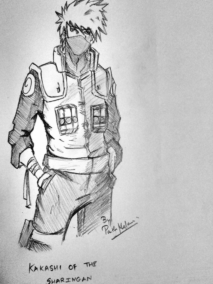 900x1200 Kakashi.copyninja.6 On Twitter Anime - Kakashi Sketch