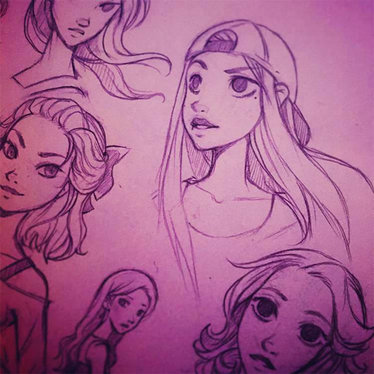 750x750 Interview With Digital 2d Concept Artist Kala Of Hi Rez Studios - Kala Sketch