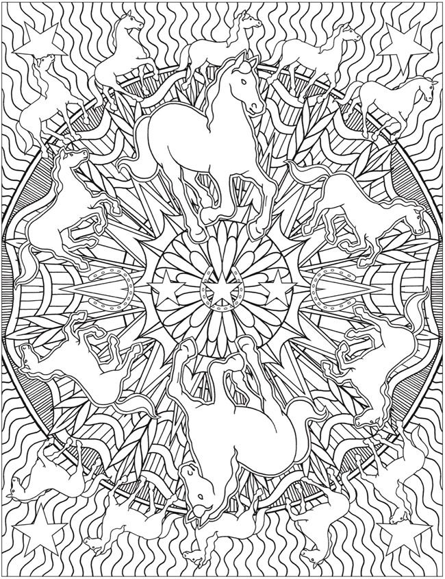 650x845 Animal Kaleidoscope Designs Coloring Book Dover Publications - Kaleidoscope Sketch