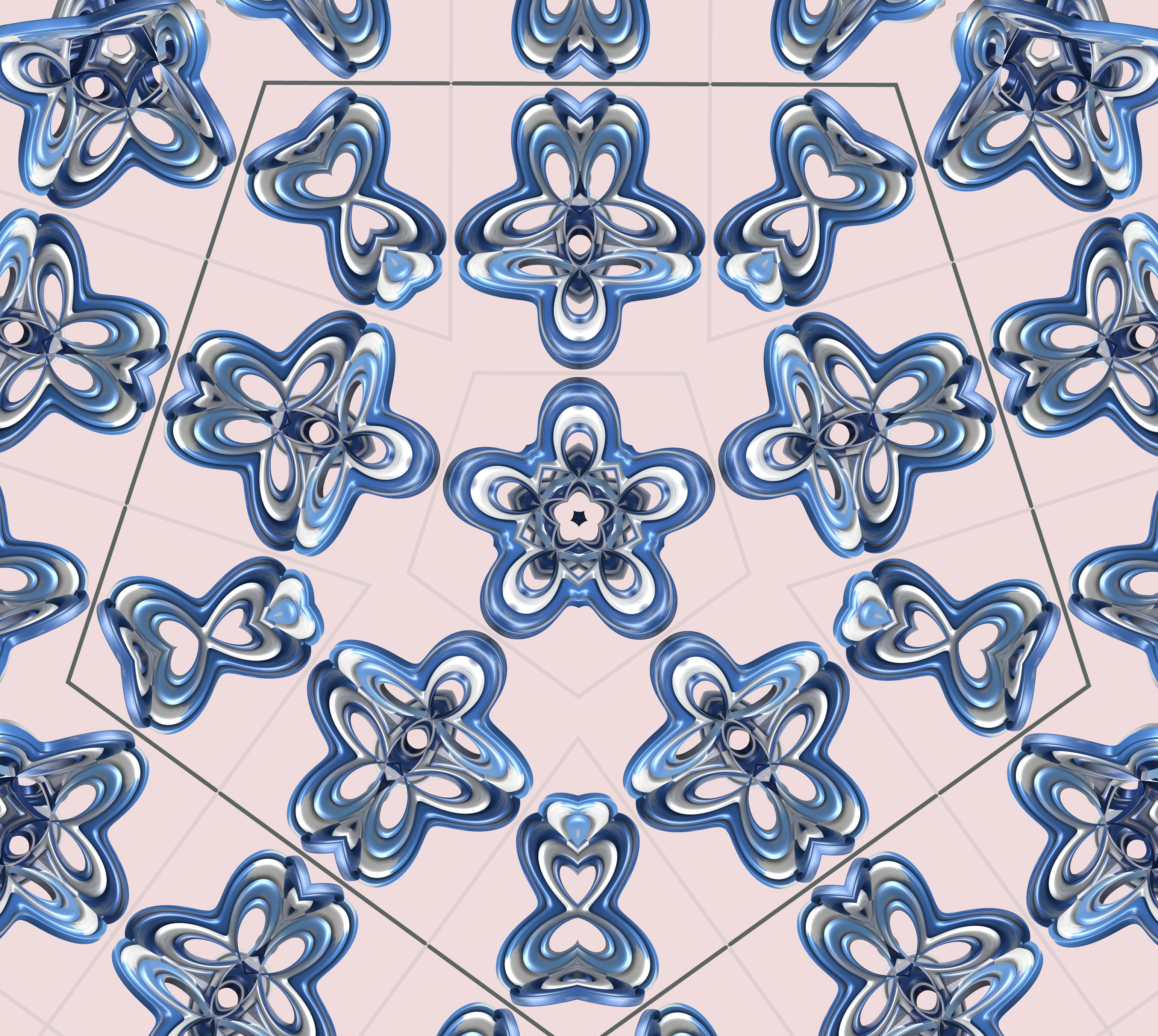 3080x2756 Free Images Pattern, Line, Blue, Circle, Font, Art, Cool Image - Kaleidoscope Sketch