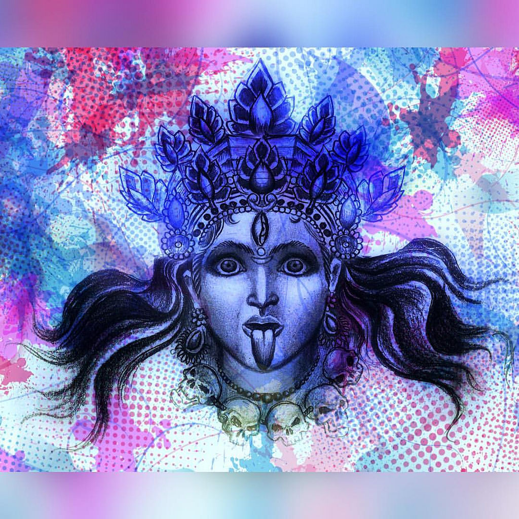 1024x1024 Maa - Kali Sketch