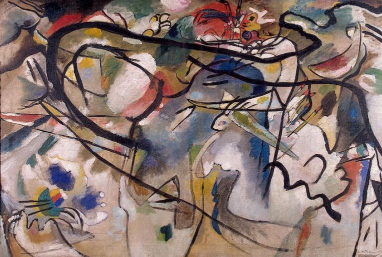 764x515 Wassily Kandinsky Sketch For Composition V, 1911 - Kandinsky Sketches