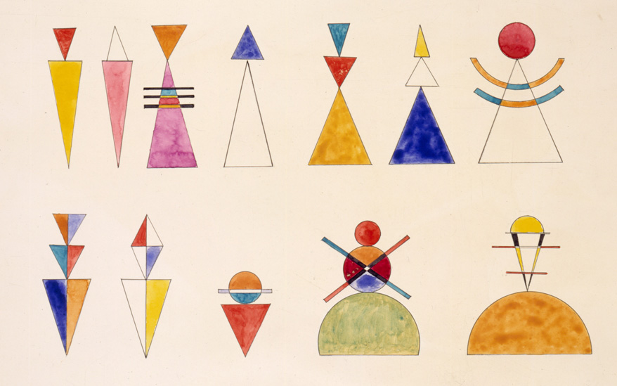 878x549 Wassily Kandinsky Sketch For Picture Xvi The Great Tower Of Kiev - Kandinsky Sketches