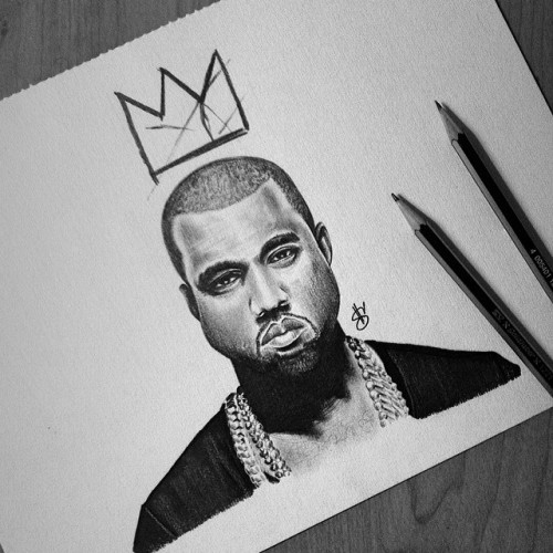 500x500 Drawing Art Graffiti Hip Hop Rap My Art Kanye Kanye West Sketch - Kanye West Sketch