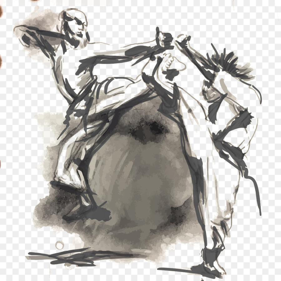 900x900 Karate Drawing Martial Arts Illustration - Karate Sketch