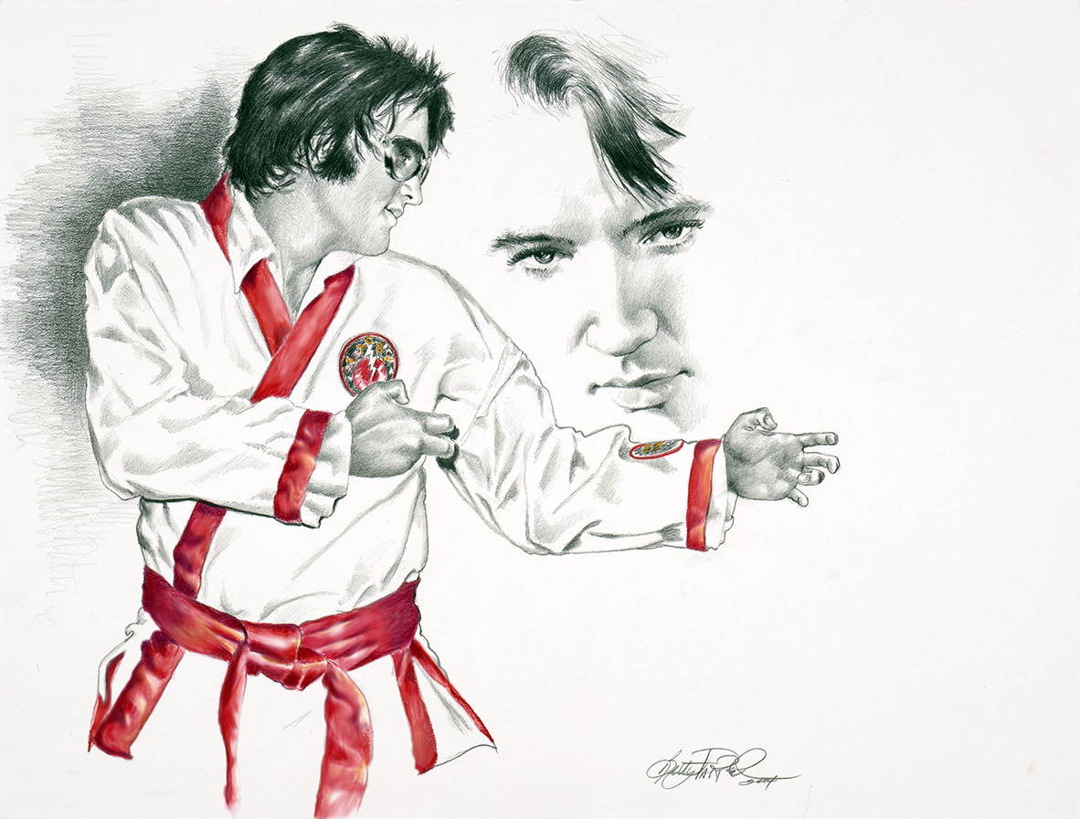 1182x897 Karate Elvis Betty Harper - Karate Sketch