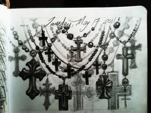 500x373 Kat Von D Art Coming To The Gallery! Galleri Dragedalen - Kat Von D Sketches